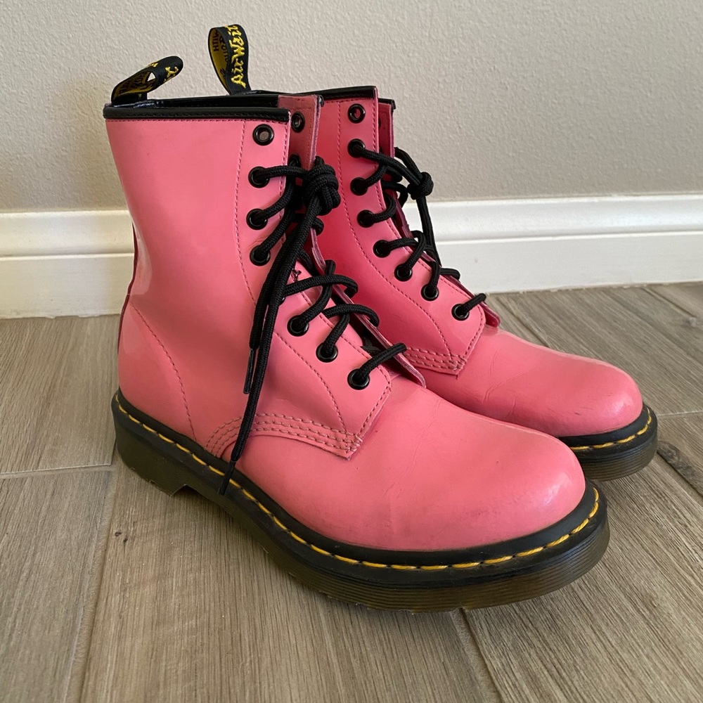 Dr Martens 1460 Airwair Pink Patent Leather Boots